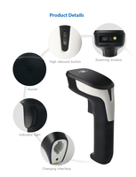 2.4G sans fil pour BT Handy Barcode Scanner CMOS Image 1D/2D Tablette PC portable 3MIL pour entrepôt certifié ROHS