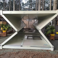 Maison conteneur pliable de qualité supérieure, moderne, imperméable, anti-corrosion, durable, avec structure en acier galvanisé, pour bureau ou bâtiment