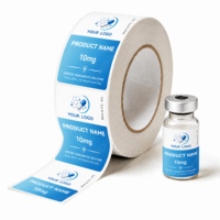 Etiquetas de Identificación Únicas para Viales de Vidrio de 3ml y 10ml para Péptidos y Cajas de Envío Personalizadas