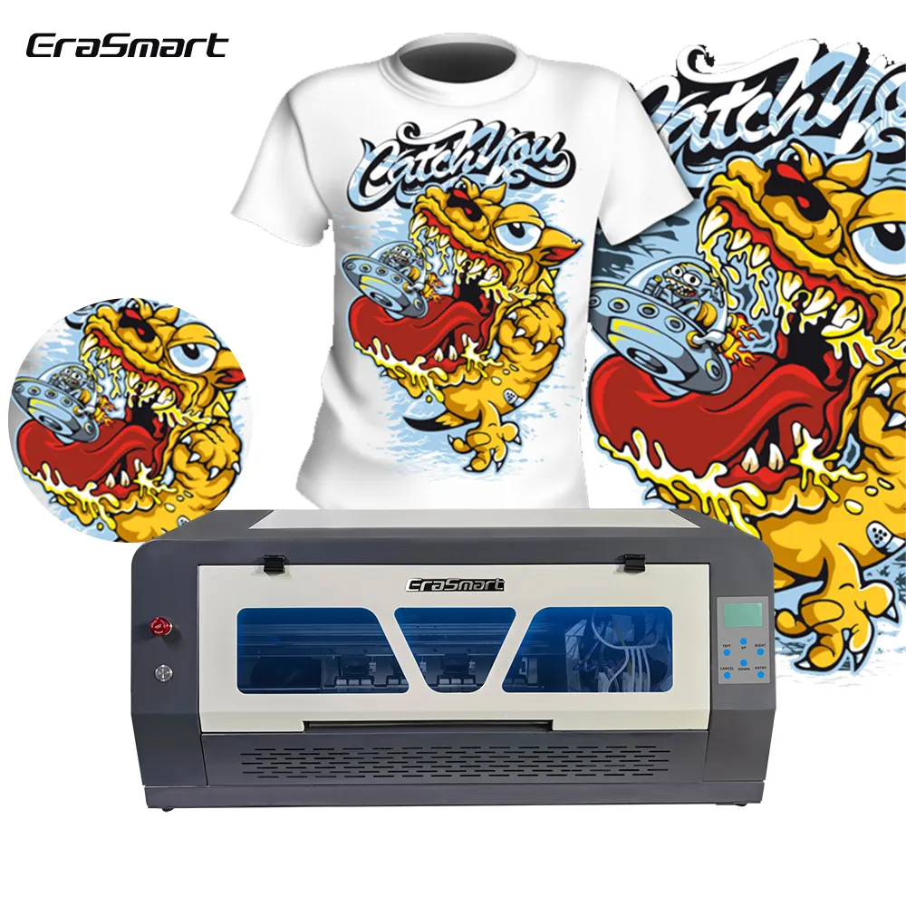 Borrmart-impresora de inyección de tinta Dual XP600 DTF, máquina de impresión de película Pet A3 DTF para camiseta, 35cm, 50cm