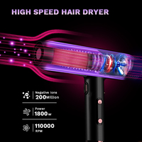 Sèche-cheveux professionnel à moteur BLDC, à ions, haute vitesse, pour salon, hôtel, usage domestique, 1800-2000W, avec diffuseur, vente chaude