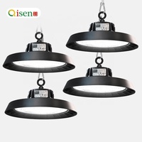 Projecteurs LED UFO industriels 100w 200w 300w à haut rendement lumineux, CCT modifiable, 100-277V, professionnels, pour terrain de badminton, anti-éblouissement