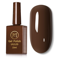 Brun foncé Moka Café Gel Vernis 15ml Sans Hema UV Nail Art DIY Automne Hiver Soak off Vernis À Ongles Automne Couleur Bouteille Emballage
