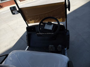 Voitures de golf électriques chinoises pas chères en promotion, 4 places, homologuées pour la route, mini buggy 72V Lithium, crémaillère de direction 10 pouces, 30 km/h, autonomie 90 km - Product Image 4