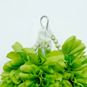Artificial Green and <b>White</b> Flower Garland Decorative <b>Hanging</b> Floral Mala for Wedding Festival Temple Event Decoration - Product Image 3