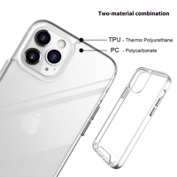 Housse de téléphone portable en acrylique transparent élégant pour iPhone 11 12 13 14 15 16 17 Pro Max étui élégant pour l'espace