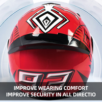 Casque de moto intégral tout-terrain casque de course de moto pour les quatre saisons