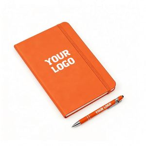 High Quality Wholesale A6 Notebook Business Journals Pu <b>Leather</b> Hardcover Notebooks With Logo Custom Promotional Gifts - Product Image 1