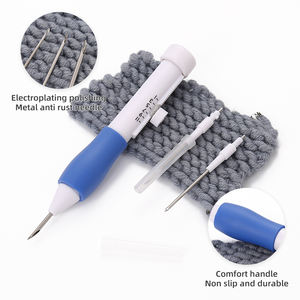 JP accesorios <span class=keywords><strong>de</strong></span> bordado ajustables aguja Diy Poke flor tejer ganchillo alfombra rusa gancho herramienta perforar aguja pluma - Product Image 2