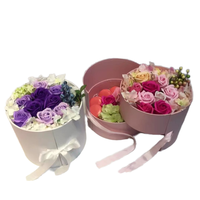 Boîte à fleurs à fenêtre en PVC double couche, emballage de bougie de mariage avec estampage pour les portefeuilles.