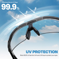 Lunettes de sport de protection pour pickleball en intérieur, lunettes de protection TR90, verres interchangeables, lunettes de soleil pour le cyclisme et la course en extérieur