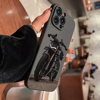 Cool moto impression bord droit Silicone TPU housse de téléphone portable pour Iphone 7 8 X Xr Xs 11 12 13 14 15 16 17 Pro Max