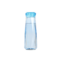 Bouteille d'eau en verre en forme de diamant infusée de cristaux 2026 – Cadeau élégant pour femme