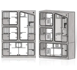 定制OSB板定制现代室内狗猫家具屋手工载体小动物橱柜屋宠物笼