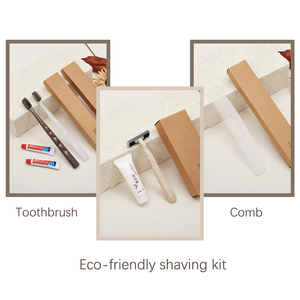 Artículos de Aseo Desechables para Hoteles Ecológicos de Primera Calidad y Económicos Kit de peines dentales de cartón kraft duradero para reabastecimiento a granel a largo plazo - Product Image 3