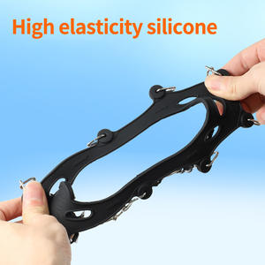 Couvre-chaussures antidérapants en silicone à 24 dents pour la randonnée hivernale et la pêche sur glace, résistants à l'usure et épaissis (OEM) - Product Image 4