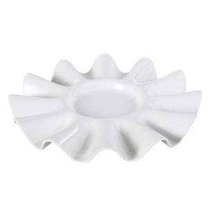 Nouvelles assiettes en porcelaine, compatibles lave-vaisselle, forme irrégulière, pour la restauration, bols à soupe en céramique en forme de fleur - Product Image 6