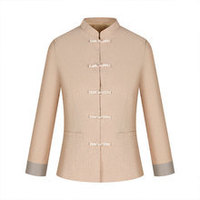 Uniforme de travail pour hommes, nettoyage de propriétés, entretien ménager communautaire, nettoyage de magasins et d'entrepôts, style à manches longues à un bouton, en polyester