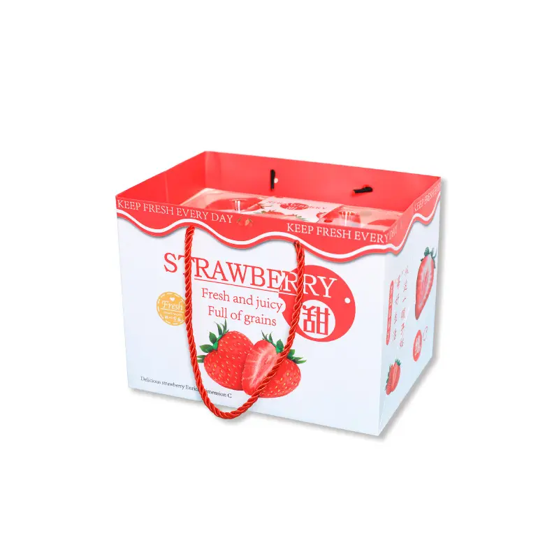 Dekorasi Coklat Tertutup Kustom Hadiah Cinta Kebaikan Pertunangan Suguhan Permen Strawberry Manis Kemasan Kotak Kertas Kemasan