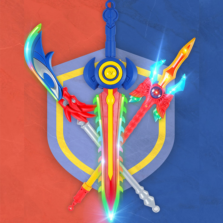 Высококачественный пластиковый светодиодный светильник, меч, мигающий светильник, мачете со звуком, Детский Светильник, сабель, музыка, Детская ролевая игра, игрушки