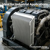 Radiateur en aluminium extrudé à ailettes haute densité pour composants électroniques de précision, solution de refroidissement thermique