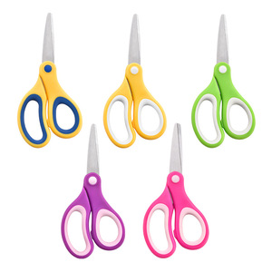 Children's Scissors Stainless Steel Round Tip Multiple Colors For School Craft Art Paper Cutting Stationery Use - Product Image 5