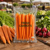 Sac sous vide personnalisé imprimé avec soufflet latéral, étanche, pour briques de riz, en nylon de qualité alimentaire avec fenêtre transparente, pour le stockage du riz, du millet et des haricots