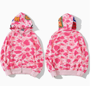 <span class=keywords><strong>Sudadera</strong></span> con Capucha de Alta Calidad con Estampado de Camuflaje <span class=keywords><strong>Rosa</strong></span>, <span class=keywords><strong>Sudadera</strong></span> Personalizada con Logotipo de Letras en Placa Metálica, Unisex para Hombre y Mujer - Product Image 1