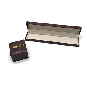 Cajas de Piel Sintética PU de Primera Calidad, Color Negro, Personalizadas al por Mayor, para Collares, Pulseras, Anillos, Pendientes, Joyería - Product Image 4