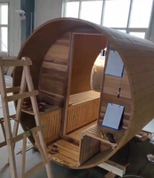 Meilleure Vente 2026 : Sauna Moderne en Bois Massif Personnalisable pour Plusieurs Utilisateurs, Cabine de Vapeur Commerciale avec Système de Contrôle Intégré