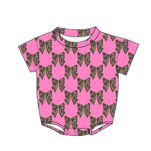 Western Bambus Baby Jungen Kleidung Baggy Bubble Strampler Kurzarm Western Cowboy Kleinkind Baby Übergroßer Bubble Strampler - Product Image 4