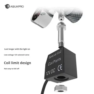 Regulador de <span class=keywords><strong>CO2</strong></span> Inteligente Aquapro con Doble Manómetro para Acuario W21.8 CGA320 M22, Válvula Solenoide de Presión para Cilindro - Product Image 5
