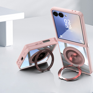 Coque de téléphone antichoc avec support magnétique rotatif à 360° et anneau de recharge sans fil pour Samsung Z Flip 8 7 6 <span class=keywords><strong>5</strong></span> - Product Image 6