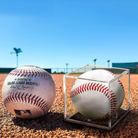 Boîte de présentation en acrylique transparente personnalisée pour objets de collection de baseball, souvenirs sportifs, présentation sur le bureau