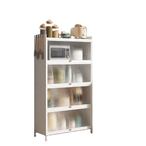 Nouveau <span class=keywords><strong>design</strong></span> de cuisine premium armoire de rangement multifonctionnelle pour <span class=keywords><strong>micro</strong></span>-ondes armoire de rangement pour couverts avec porte - Product Image 3