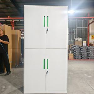 Armoire de classement commerciale en acier, design moderne et minimaliste, verrouillable, 2 tiroirs, porte en verre antistatique, pour les finances - Product Image 4