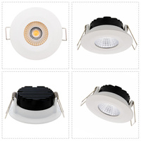 Spot LED encastré moderne en aluminium 68 mm, anti-éblouissement, ultra-plat, 5W, 36 degrés, IP65, avec driver intégré