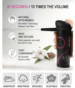 Spray de Fibra Capilar, Polvo de Fibra Capilar, Aplicador de Queratina, Marca Privada, Fibra Capilar Sevich - Product Image 3