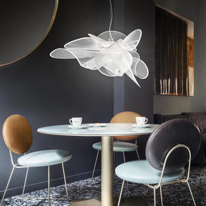 <span class=keywords><strong>Lampadario</strong></span> Italiano <span class=keywords><strong>Slamp</strong></span> per Hotel, Lungo LED in Ferro+PVC Bianco+Oro, Moderno Creativo a Forma di Fiore per Ristorante, Camera da Letto, Studio, Soggiorno - Product Image 3