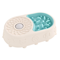 Bol à friandises pour chien 3 en 1, distributeur lent, tapis à lécher en silicone pour chat avec balle roulante
