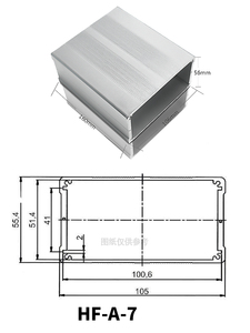 Boîtier en aluminium à corps séparé, boîtier de projet électronique, boîtier d'instrument en aluminium noir avec 8 vis - Product Image 6