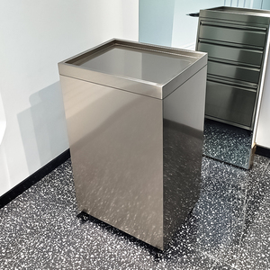 Armoire à outils de salon de coiffure en acier inoxydable, armoire de barbier pour le rangement et l'organisation - Product Image 3