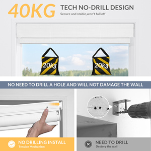 Thông Minh Cơ Động Cơ Cử<span class=keywords><strong>a</strong></span> Sổ Màu Không Có Khoan Rèm Lăn Tùy Chỉnh Vải Sang Trọng Bọc Top Đường Sắt Từ Xa Cho Văn Phòng Khách Sạn - Product Image 5