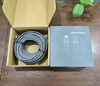 Câble Starlink Version Optimisée 3 V3, Kit Internet Satellite GEN3 de 33 Pieds, Câble Numérique à Sortie Unique avec Accessoires
