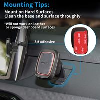 Pads adhésifs pour support de voiture, logo OEM personnalisé, autocollants de remplacement VHB, lot de 4, emballage personnalisé à marque privée pour votre entreprise