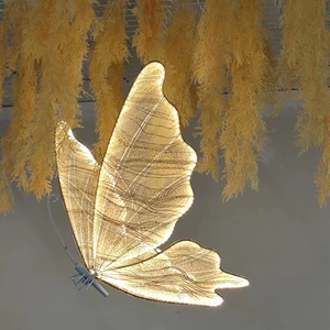 Wholesale Supplies LED Butterflies Lighting Road Lead Walkway Ceiling Lamp for Wedding Party <strong>Background</strong> Store Display Decoration - Product Image 4