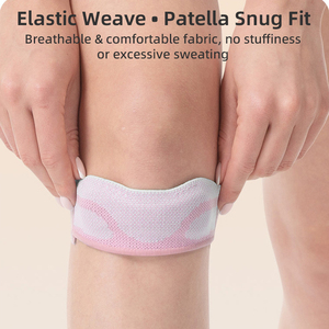 Genouillère de compression professionnelle respirante, légère et flexible en nylon et élasthanne avec cordon de serrage – Meilleure vente - Product Image 2