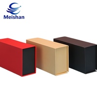 Boîte cadeau portable Meishan en carton recyclé écologique avec couvercle rabattable pour bonbons et chocolats, avec insert en papier