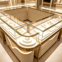 Meubles de présentation de bijoux pour l'aménagement intérieur, conception de salles d'exposition de bijoux, présentoirs