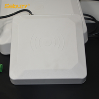 Lector RFID UHF Fijo de Largo Alcance 15m IP65 Resistente al Agua 840-960MHz EPC Gen2 ISO18000-6C Antena de Polarización Circular de 8dBi